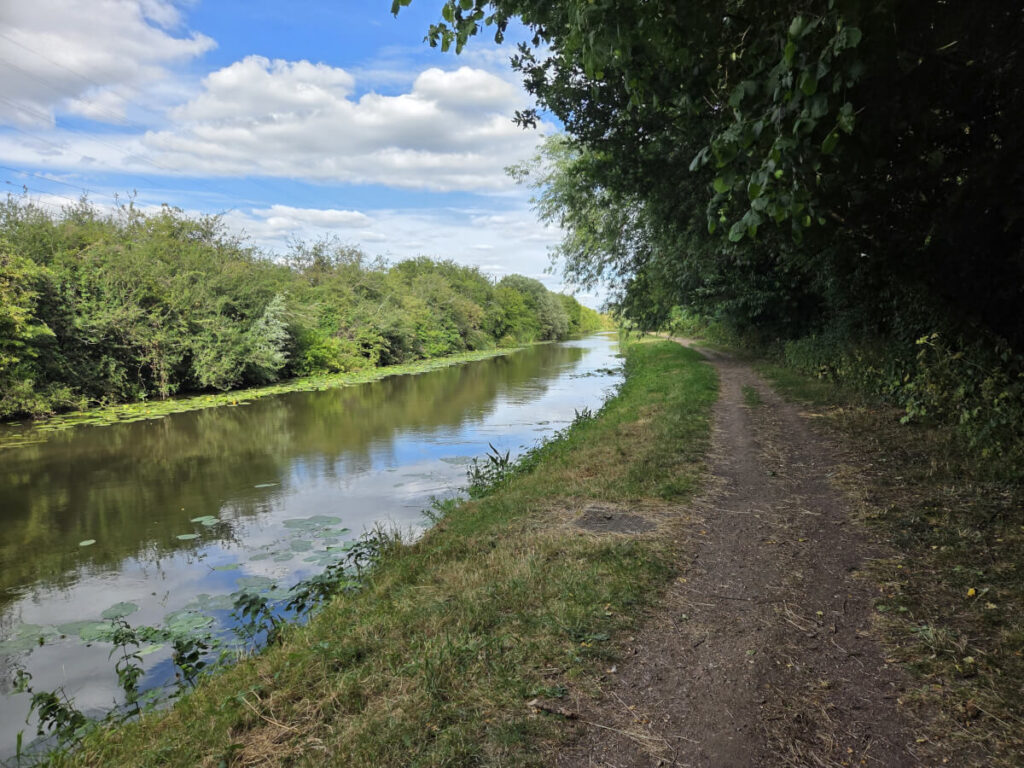 Running with heart along canal
